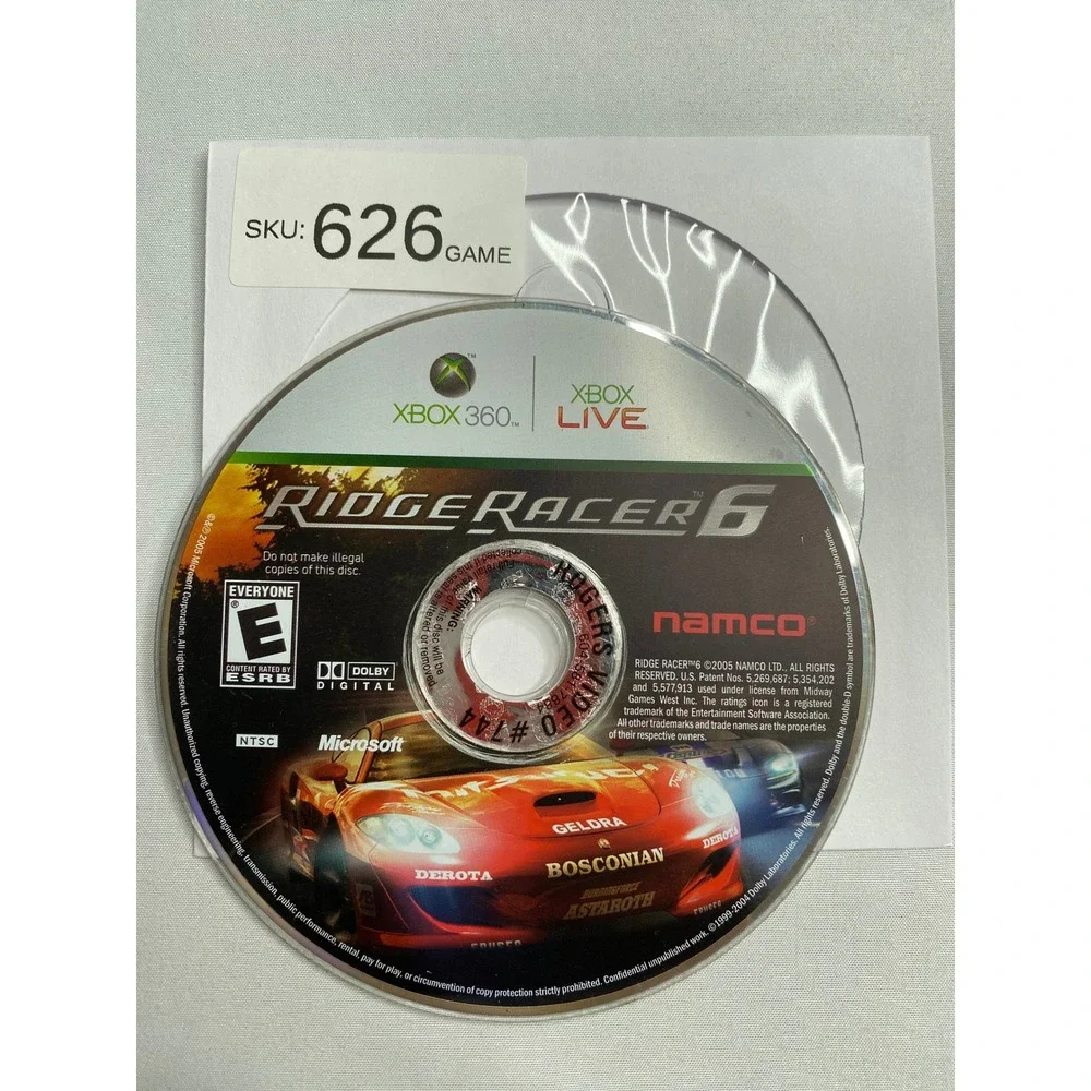 Ridge Racer 6 Microsoft Xbox 360